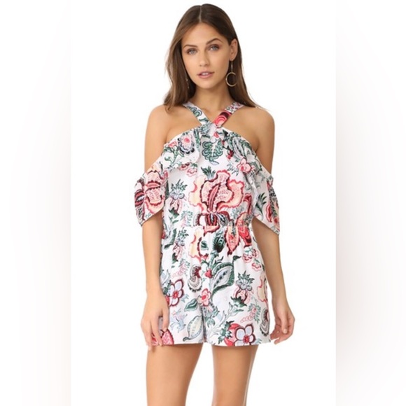 Club Monaco Floral Print Romper - Picture 2 of 6